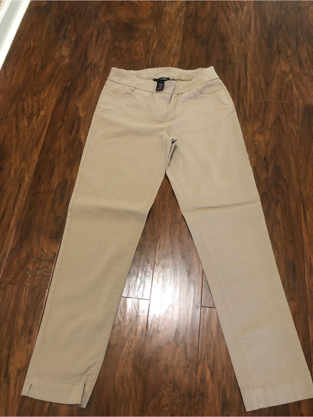 Beige/Tan Slim Stretch Pants